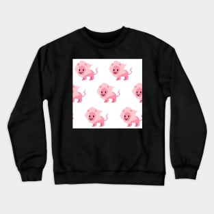 Lion pattern Crewneck Sweatshirt